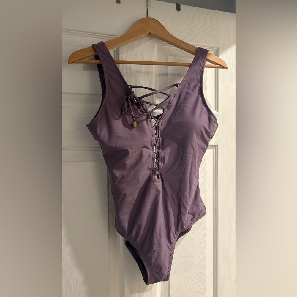 Shade & Shore Purple One Piece Swimsuit